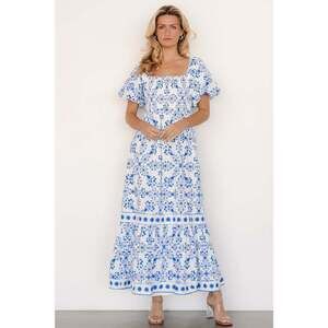 chinese dress ladies Baltic Born Womens Aspen Smocked Lace Maxi Dress | Off White main image 1